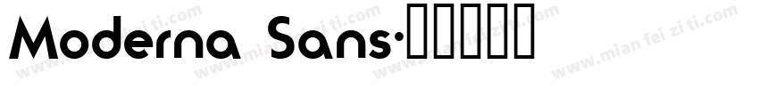 Moderna Sans字体转换